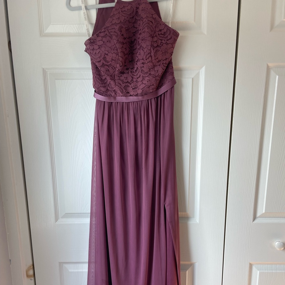 David’s Bridal bridesmaid dress CHIANTI